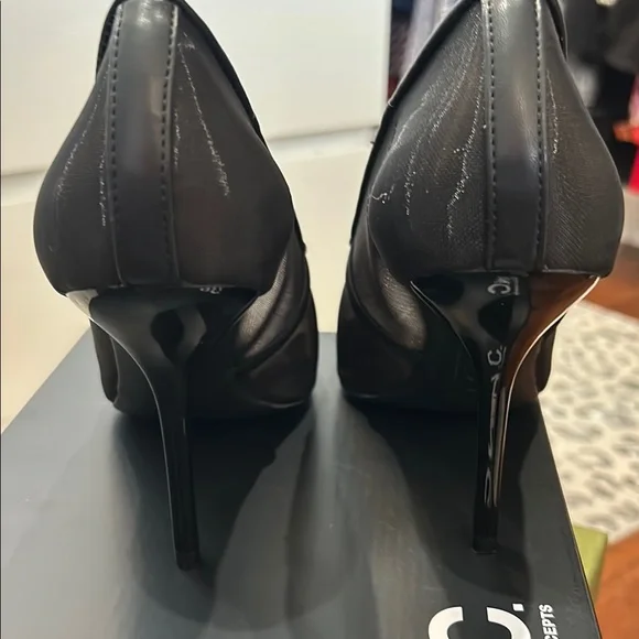 INC International Concepts Women's Black Mesh Heels - Picture 3 of 6